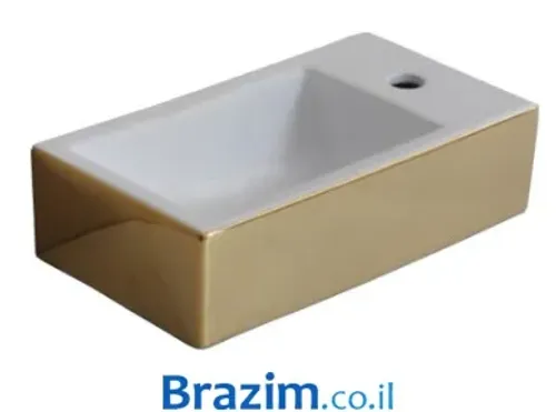 כיור מונח חרס לאמבטיה בגודל 47/26 ס