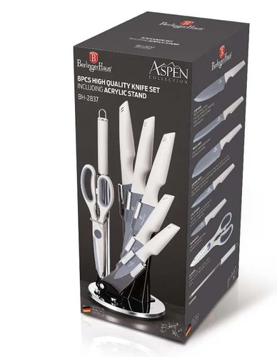 סט 7 סכינים כולל מעמד איכותי Berlinger Haus Aspen BH2837