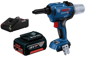 אקדח ניטים נטען כולל סוללה 5AH דגם BOSCH GRG 18V-16C