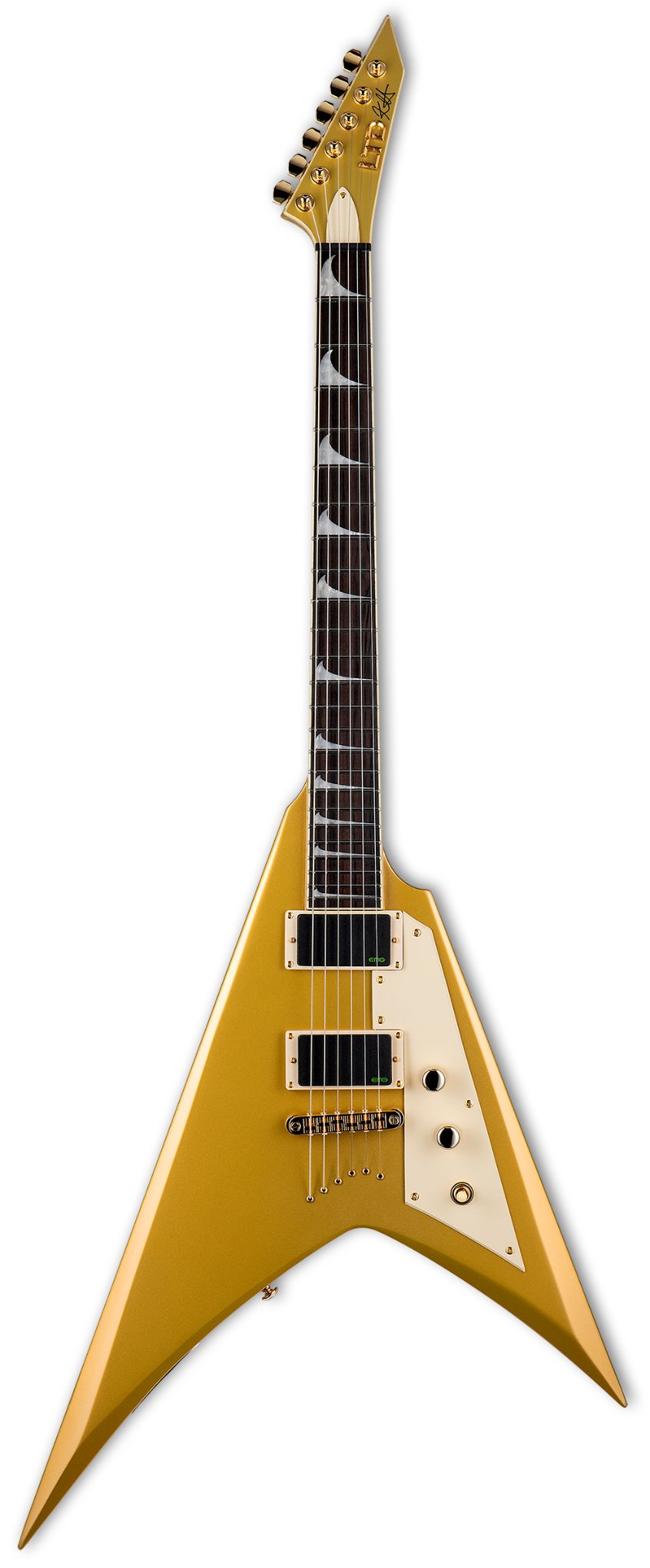 גיטרה חשמלית ESP LTD KH-V Metallic Gold