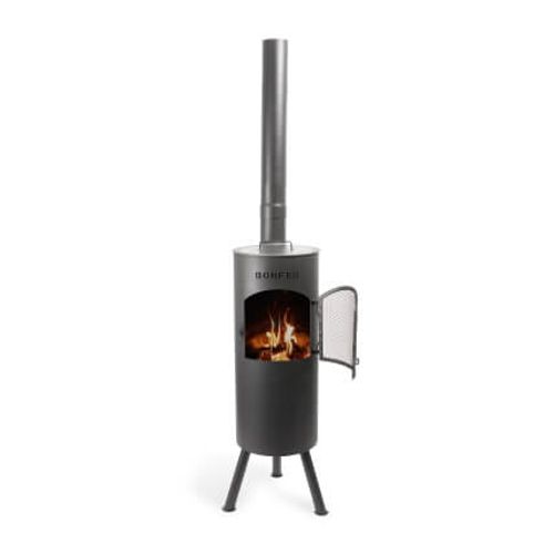 תנור גינה עץ  BonGiano LP Black BONFEU