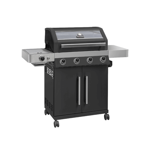 גריל גז יוקרתי משולב פחמים GRILL STREAM GOURMET 4B + כירה (צבע שחור)