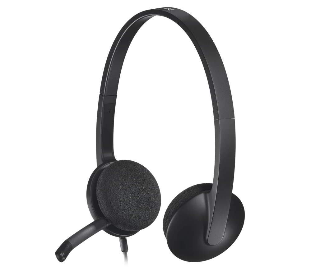 אוזניות ‏חוטיות Logitech H340 לוגיטק