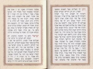 זמירות שבת בפורמט מהודר כריכה עם עיטורי זהב  SMACHOT