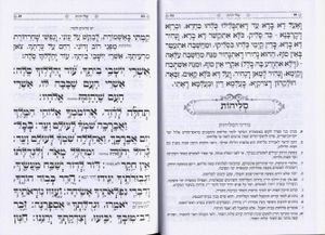 סליחות ע"מ עם פירוש כוונת הלב כריכה רכה (L) SMACHOT
