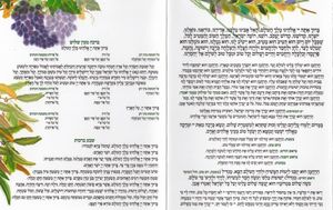 ברכת המזון שבעת המינים בשני נוסחים אשכנז וע"מ (M) SMACHOT