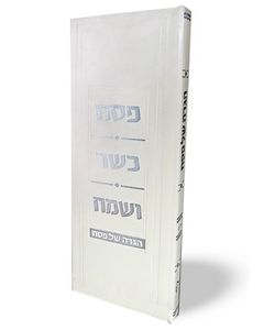 הגדה של פסח מאורכת עם הטבעות כסף (XXL) SMACHOT