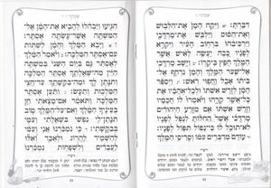 מגילת אסתר מהודרת כולל פירוש רש"י- הבלטות מוכספות על הכריכה SMACHOT