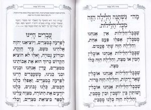 הגדה של פסח מוכספת עם עיטורים - כתב גדול- במבצע (XXL) SMACHOT