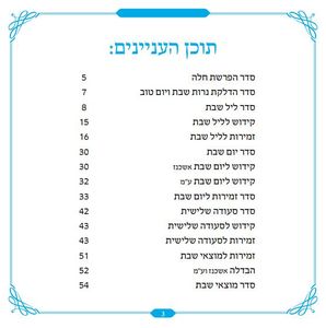 זמירון לשבת - 'ברכת הארץ' ללא שירי א"י(L)  SMACHOT