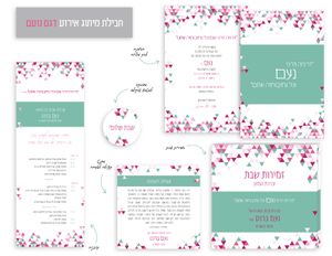 חבילת מיתוג לשבת בת מצווה- "נועם" SMACHOT