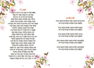 50 יח' סדר ליל ראש השנה עם שירי החג שירי שבת וברכת המזון- בעיצוב אישי (M) SMACHOT