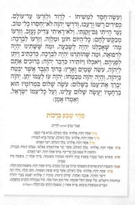 ברכת המזון - עם הבלטות מוזהבות על הכריכה
