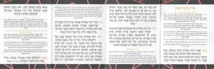 ברכת המזון כיס - דגם שחור ורוד
