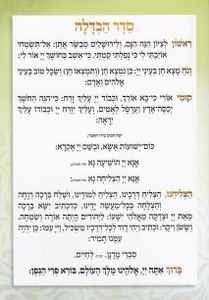 סדר הבדלה עיצוב אליפסה- (XXL)