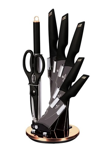 סט סכינים ומעמד איכותי Berlinger Haus Black Rose BH-2692