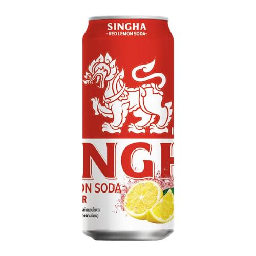 SINGHA - משקה סודה סינגה בטעם לימון אדום ללא סוכר 330 מ