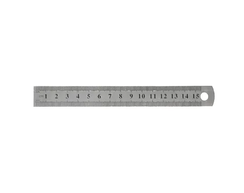 סרגל מתכת - 15 ס