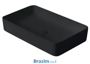 כיור מונח מידה 60/35 שחור מט 5989089