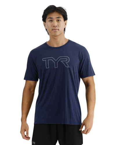 חולצת לוגו יוניסקס TYR ULTRASOFT TECH TEE UNISEX NAVY