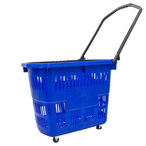 עגלת קניות פלסטיק 4 גלגלים מבית מוגרבי