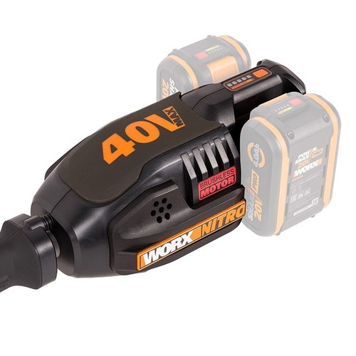 חרמש נטען קומבי 4 אביזרים  40V WORX WG186E.92 [ כולל 2 סוללות + מטען כפול ]