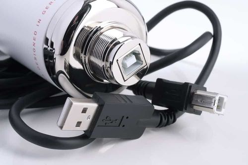 מיקרופון קונדנסר Hapa USB בצבע אדום מבית Monkey Banana