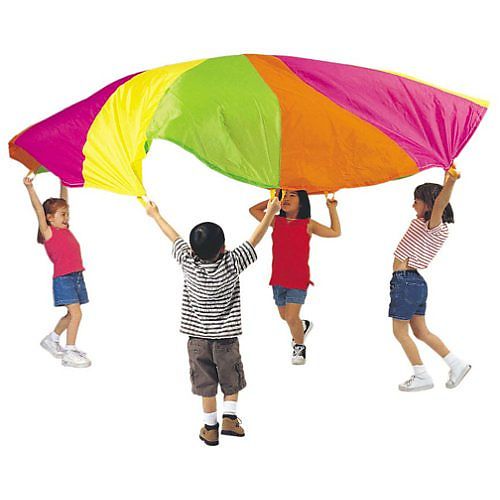 מצנח פעילות עגול צבעוני- קוטר 180 ס