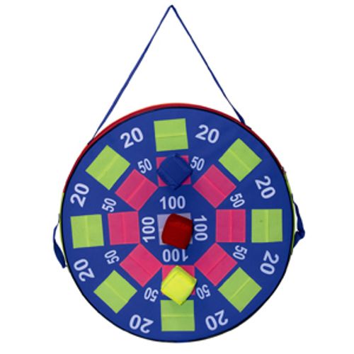 גלגל קליעה למטרה ענק עם 3 קוביות סקוטש (ספוג)