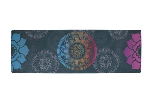 מזרן יוגה גומי טבעי דגם NIGHT FLOWER