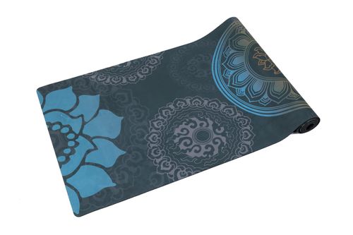 מזרן יוגה גומי טבעי דגם NIGHT FLOWER