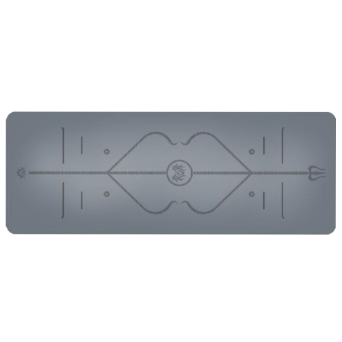 מזרן יוגה מקצועי גומי טבעי מצופה PU דגם GREY