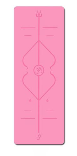 מזרן יוגה מקצועי גומי טבעי מצופה PU דגם PINK