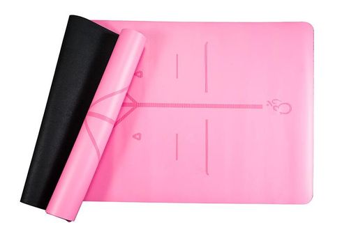 מזרן יוגה מקצועי גומי טבעי מצופה PU דגם PINK