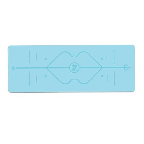מזרן יוגה מקצועי גומי טבעי מצופה PU דגם BABY BLUE