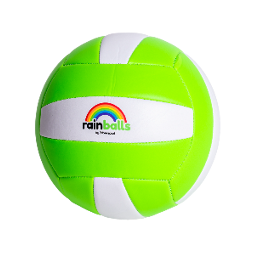 כדורעף RAINBALL תפור רך - ירוק/לבן