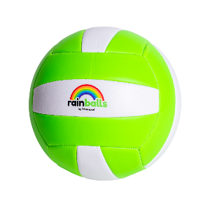 כדורעף RAINBALL תפור רך - ירוק/לבן