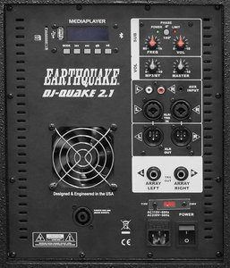 רמקולים מוגברים מקצועיים מבית EARTHQUAKE דגם DJ - QUAKE 2.1