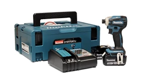 מברגת אימפקט בראשלס DTD172 18V - כולל 2 סוללות 5 אמפר מטען ומזוודת פלסטיק קשיח