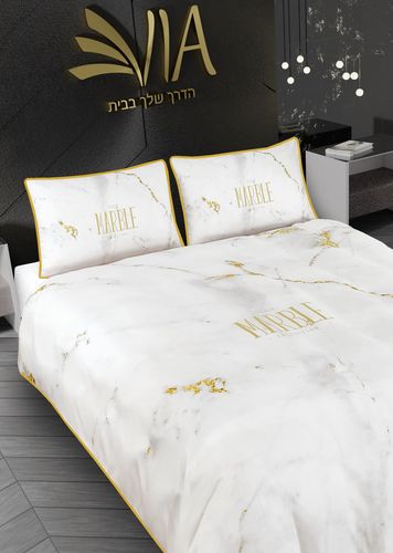 סט מצעים מיטה וחצי 100% סאטן אל-קמט PAULA 21
