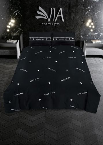 סט מצעים מיטה וחצי 100% סאטן אל-קמט MONIS 22