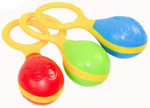 מרקיטו / רעשן עם ידית אחיזה חיות (מגוון צבעים)