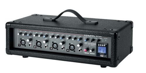 מגבר 100W משולב מיקסר 4 כניסות נגן/מקליט USB, מבית PHONIC דגם POWERPOD 410R