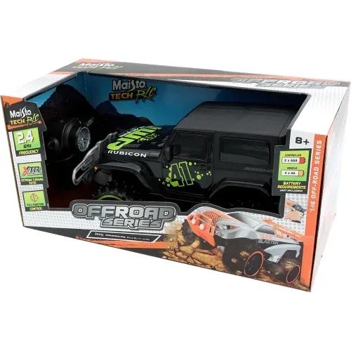 גיפ שלט רוביקון רנגלר - Maisto Robicon Wrangler RC 1:16
