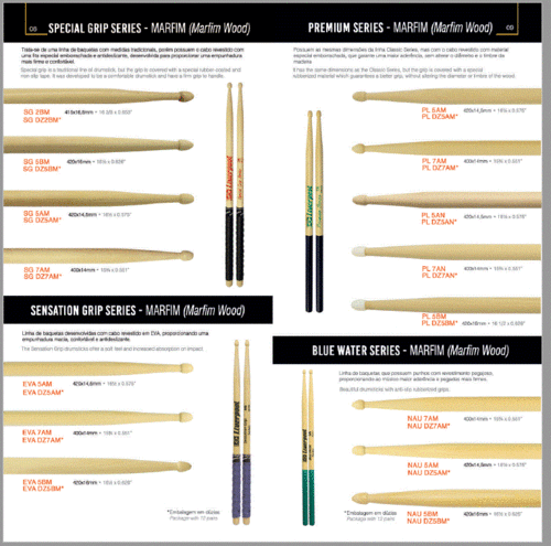 מקלות לתופים אחיזה מיוחדת Special Grip 5A Wooden Tip - Ivory מבית LIVERPOOL