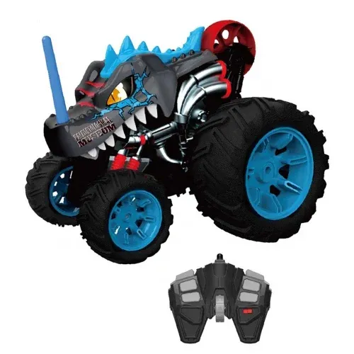 HST - מכונית פעלולים כריש על שלט מתגלגלת - ROLING STUNT CAR 1:14