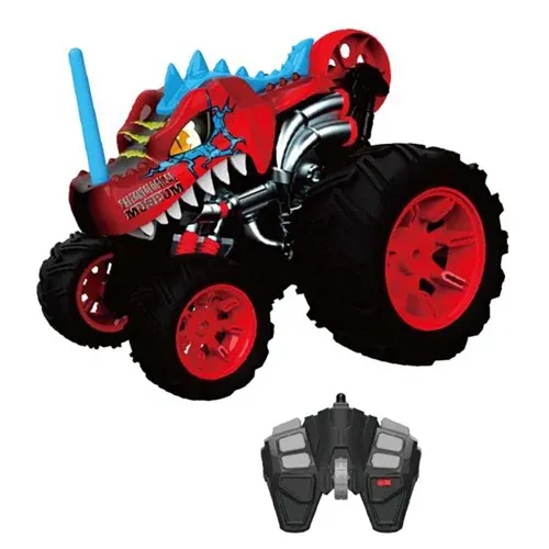 HST - מכונית פעלולים כריש על שלט מתגלגלת - ROLING STUNT CAR 1:14
