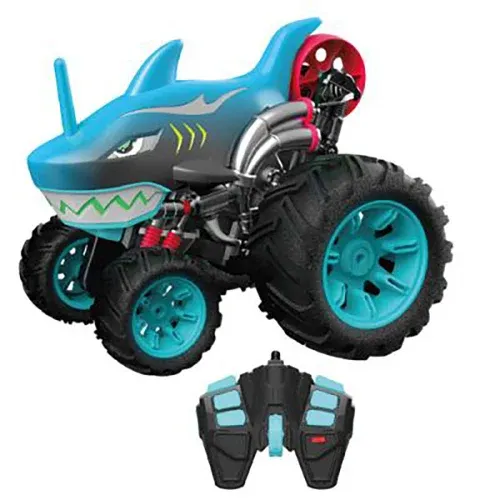 HST - מכונית פעלולים כריש על שלט מתגלגלת - ROLING STUNT CAR 1:14