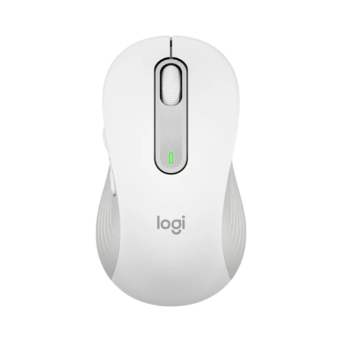 עכבר אלחוטי לבן צד שמאל Logitech M650 910-006239 Large 2.4/BlueTooth Wireless Mouse