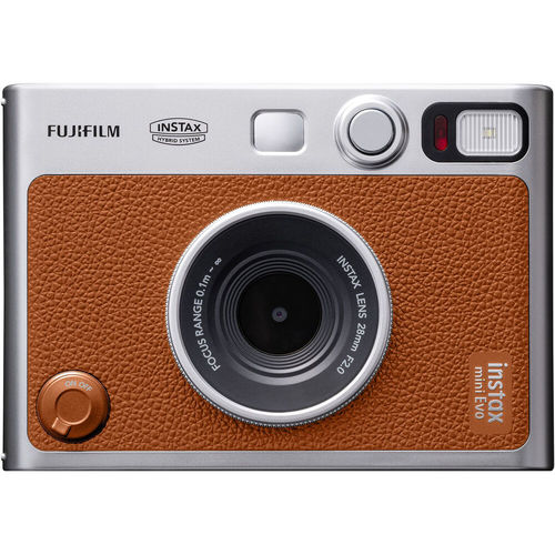 מצלמת פיתוח מיידי FUJIFILM INSTAX MINI EVO Hybrid Instant Camera (Brown)
